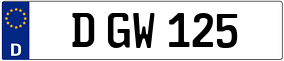 Trailer License Plate